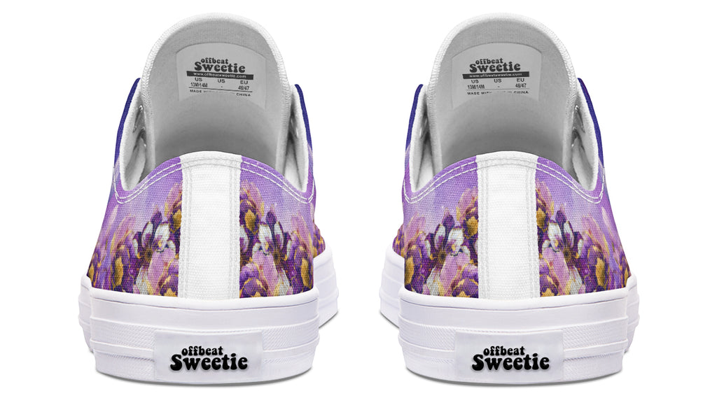 Enchanted Lavender Moon Cat Low Tops