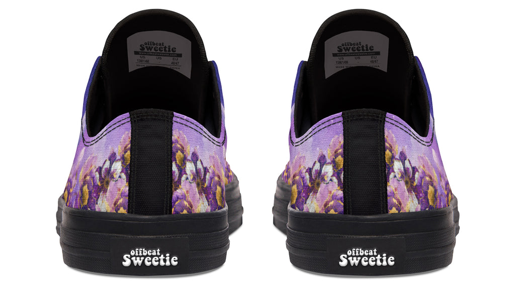 Enchanted Lavender Moon Cat Low Tops (Wide)