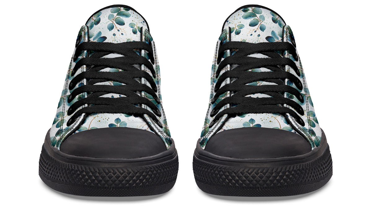 Eucalyptus Leaves Low Tops - Offbeat Sweetie