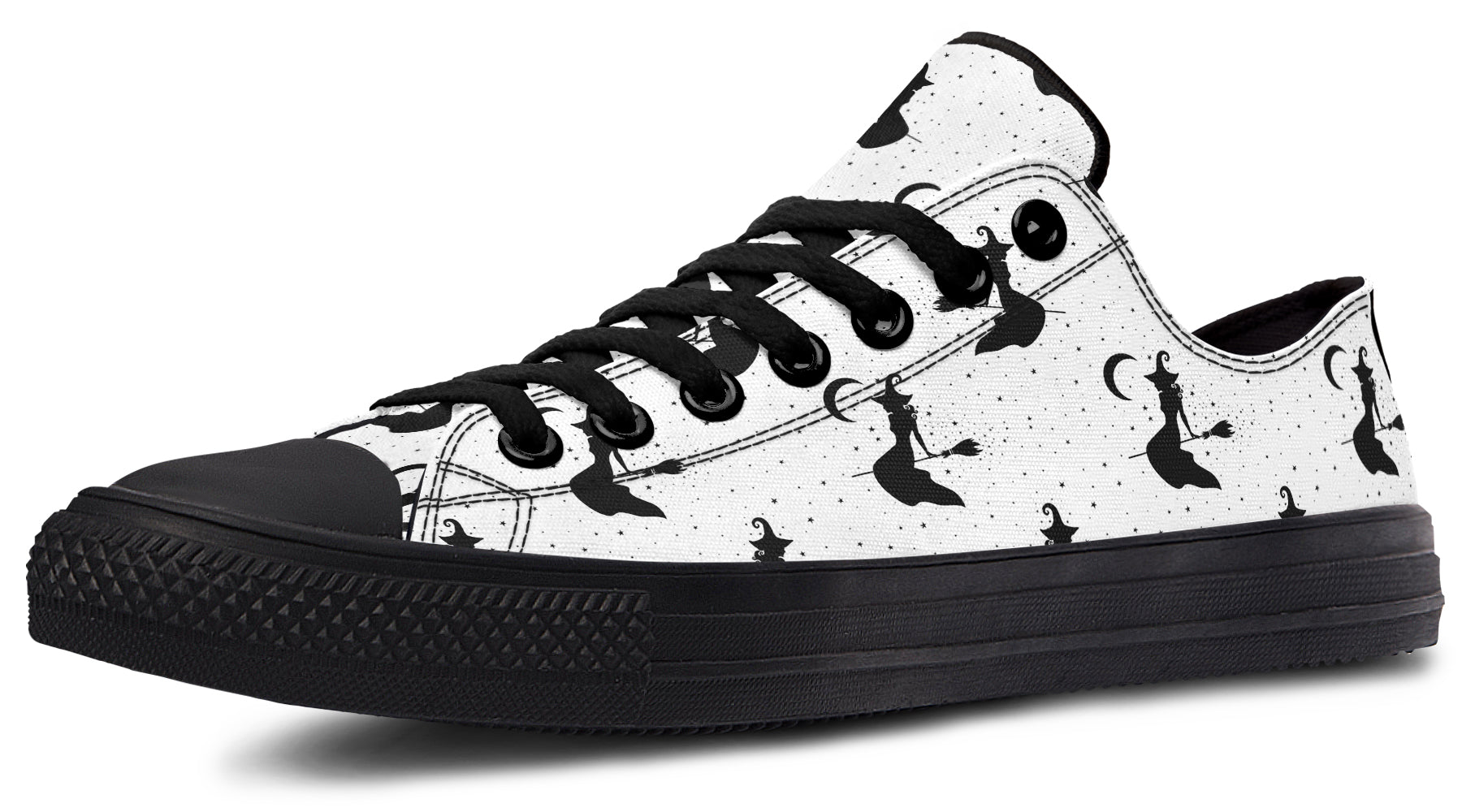 Flying Witches Low Tops - Offbeat Sweetie