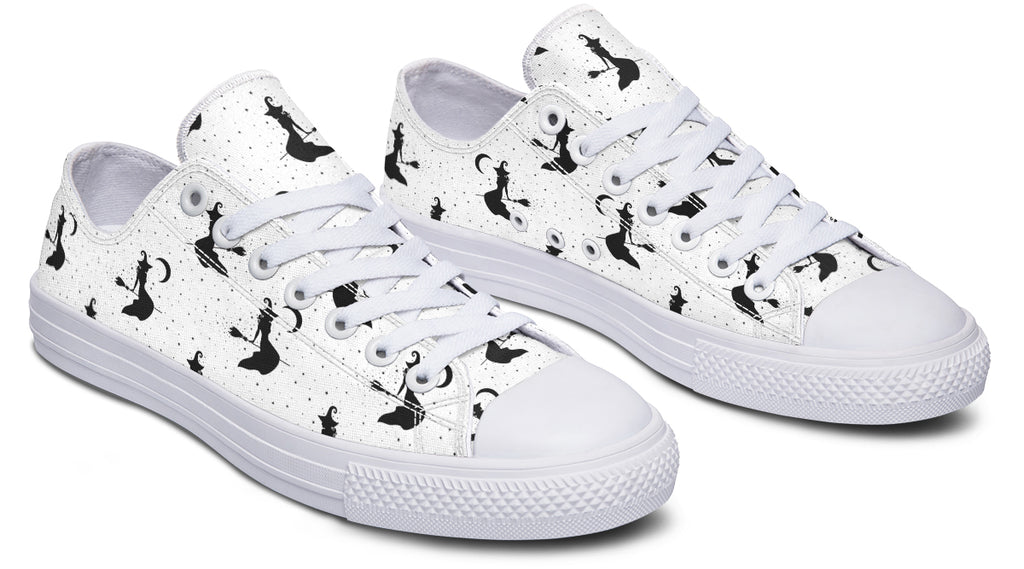 Flying Witches Low Tops - Offbeat Sweetie