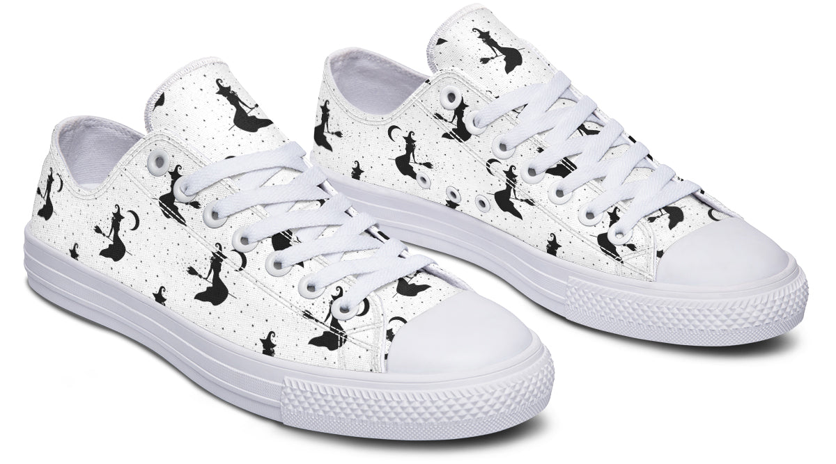 Flying Witches Low Tops - Offbeat Sweetie