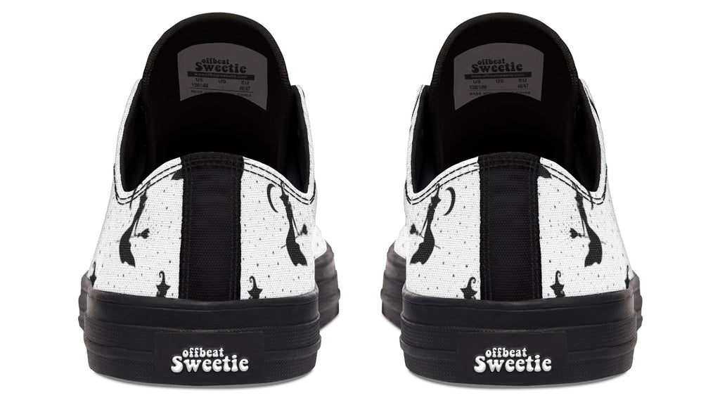 Flying Witches Low Tops - Offbeat Sweetie