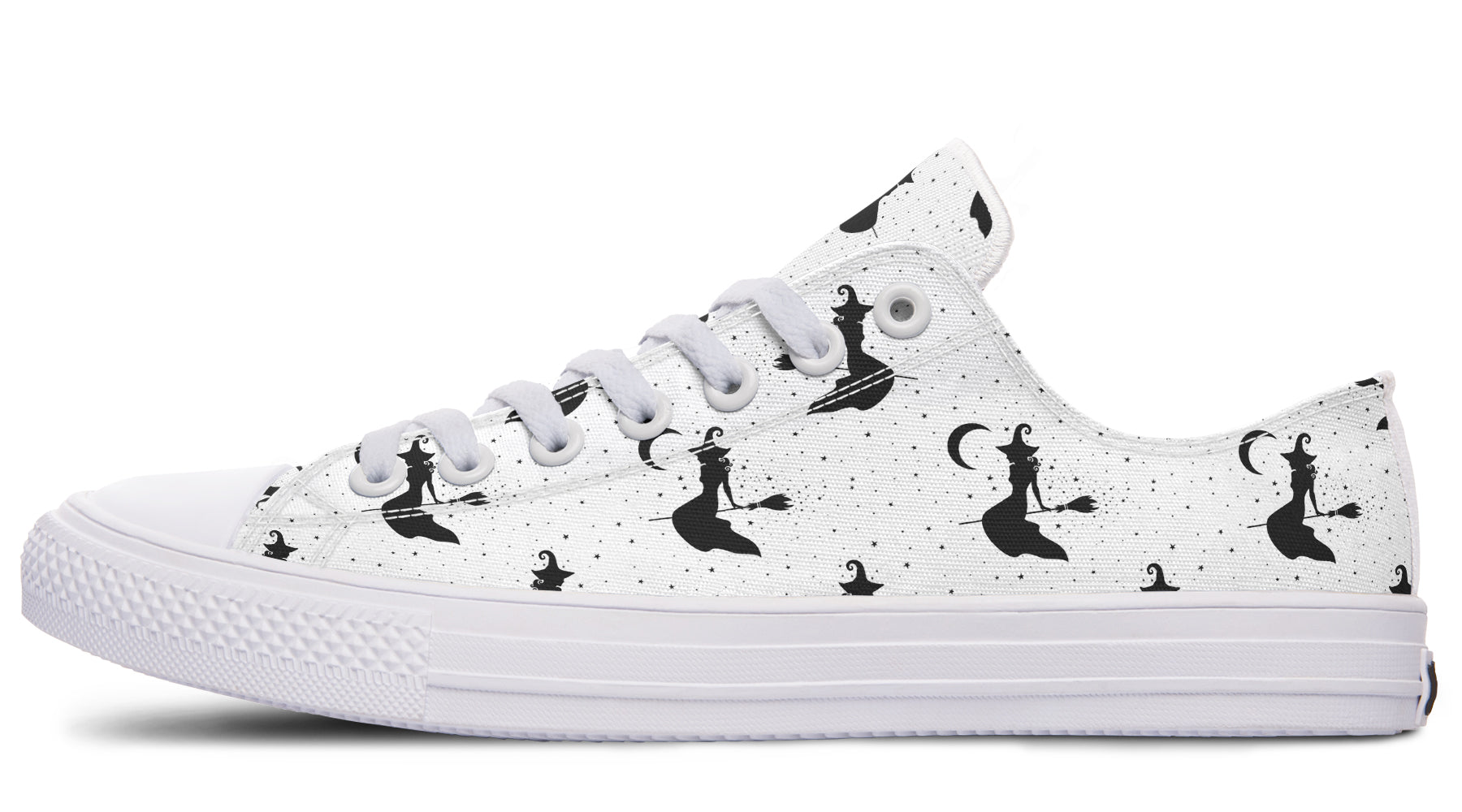 Flying Witches Low Tops - Offbeat Sweetie
