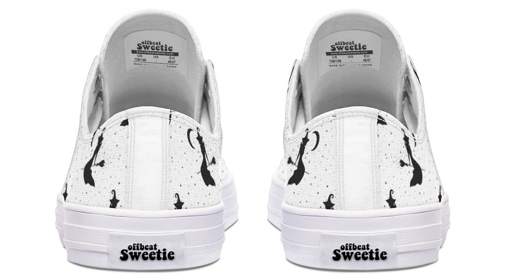 Flying Witches Low Tops - Offbeat Sweetie