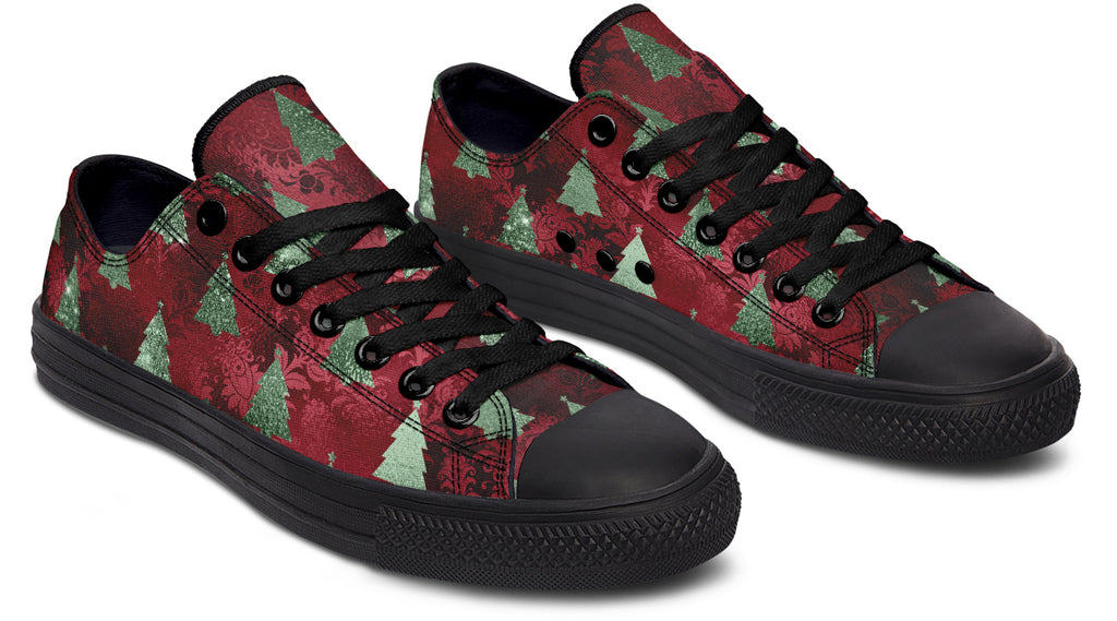 Glam Christmas Low Tops - Offbeat Sweetie