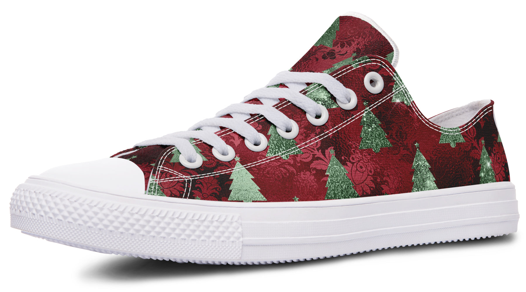 Glam Christmas Low Tops - Offbeat Sweetie