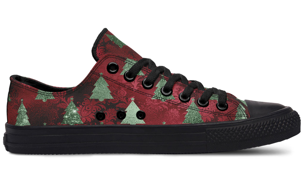 Glam Christmas Low Tops - Offbeat Sweetie