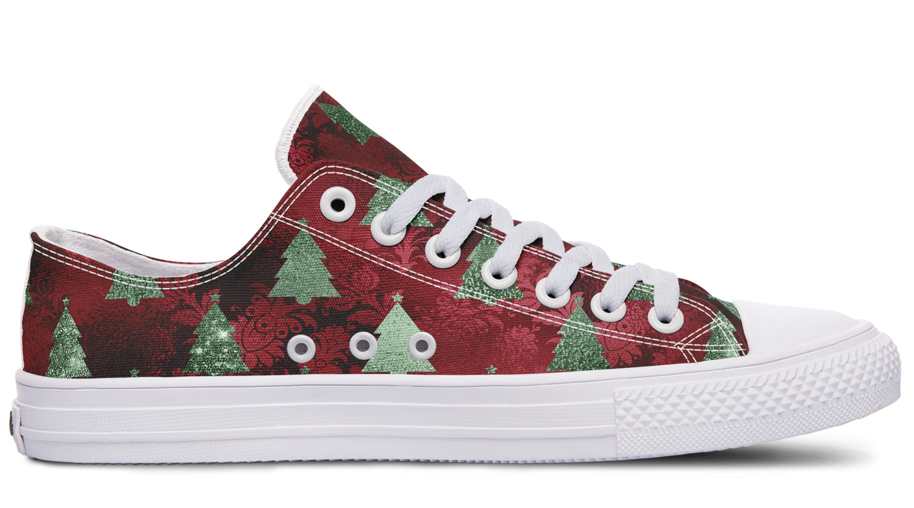 Glam Christmas Low Tops - Offbeat Sweetie