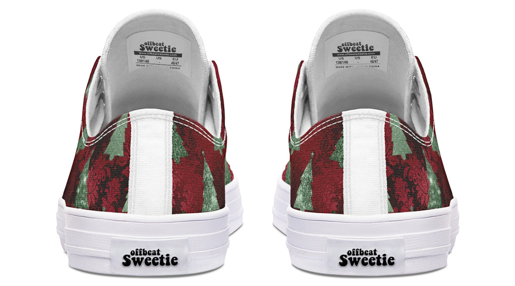 Glam Christmas Low Tops - Offbeat Sweetie