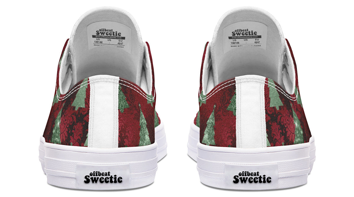 Glam Christmas Low Tops - Offbeat Sweetie