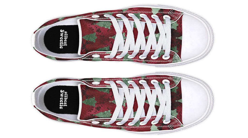 Glam Christmas Low Tops - Offbeat Sweetie