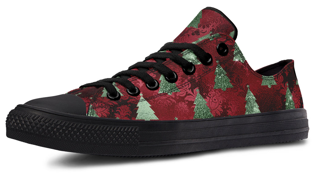 Glam Christmas Low Tops (Wide)