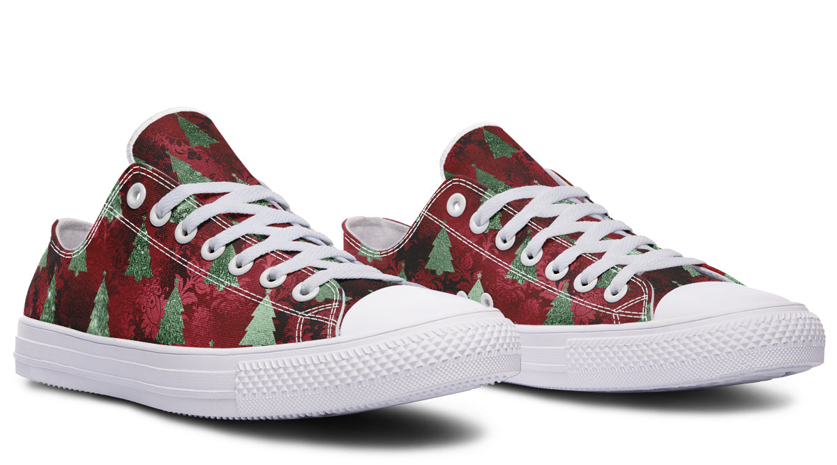 Glam Christmas Low Tops (Wide)