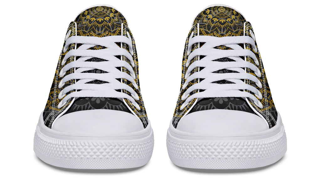 Golden Mandala Low Tops - Offbeat Sweetie