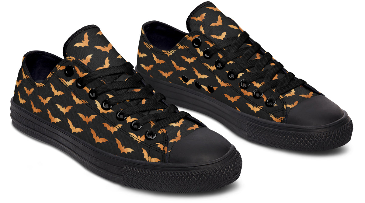 Halloween Bats Low Tops - Offbeat Sweetie