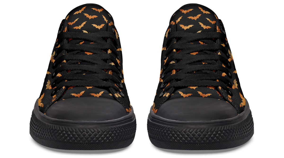 Halloween Bats Low Tops - Offbeat Sweetie
