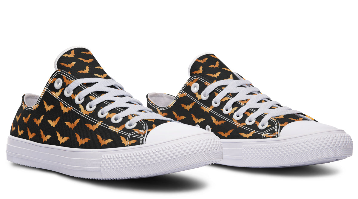 Halloween Bats Low Tops - Offbeat Sweetie