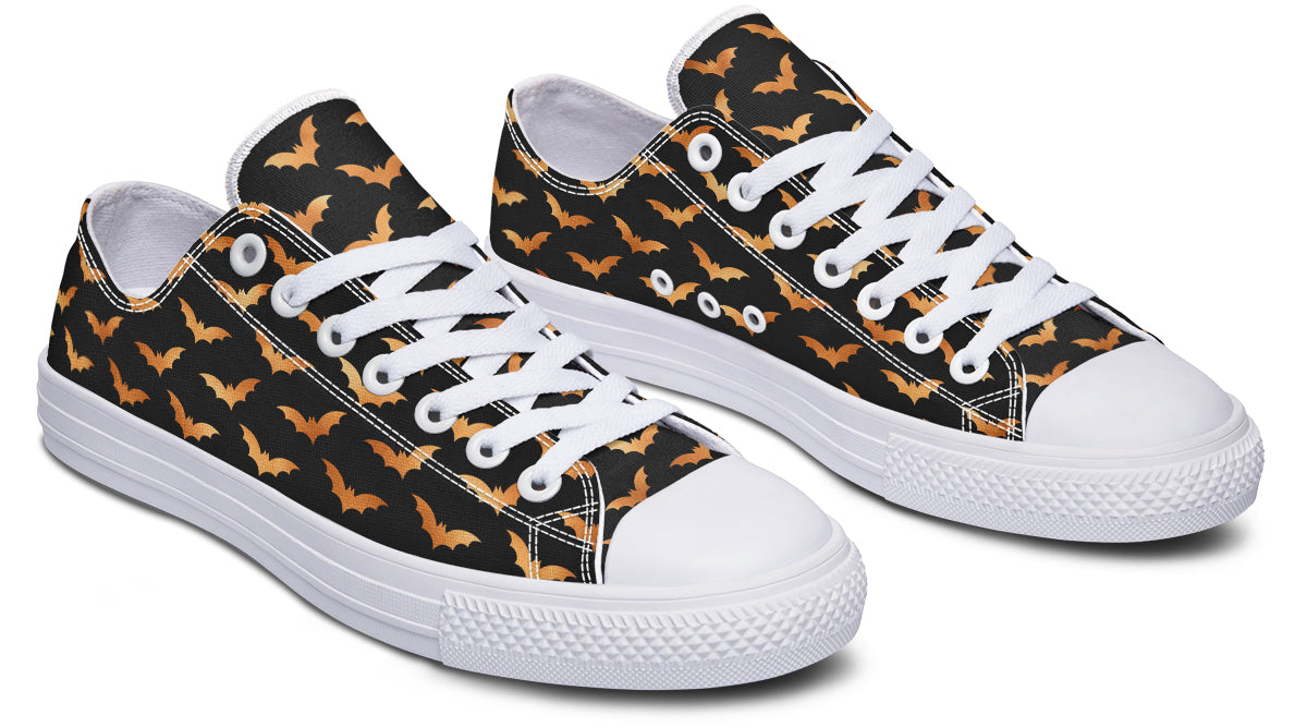 Halloween Bats Low Tops - Offbeat Sweetie