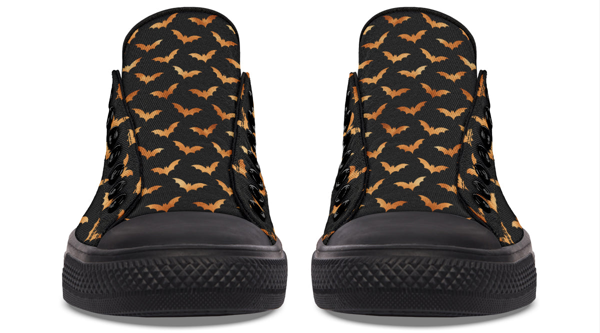 Halloween Bats Low Tops (Wide)