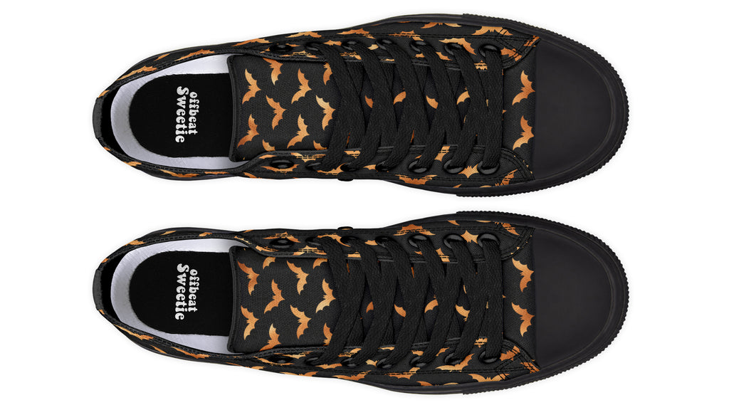 Halloween Bats Low Tops (Wide)