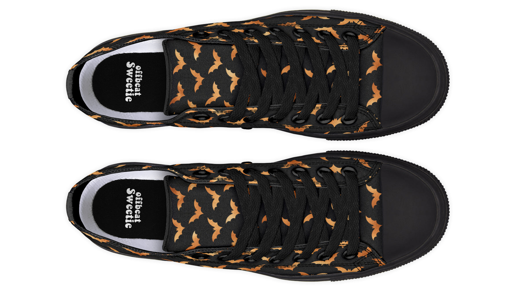 Halloween Bats Low Tops (Wide)