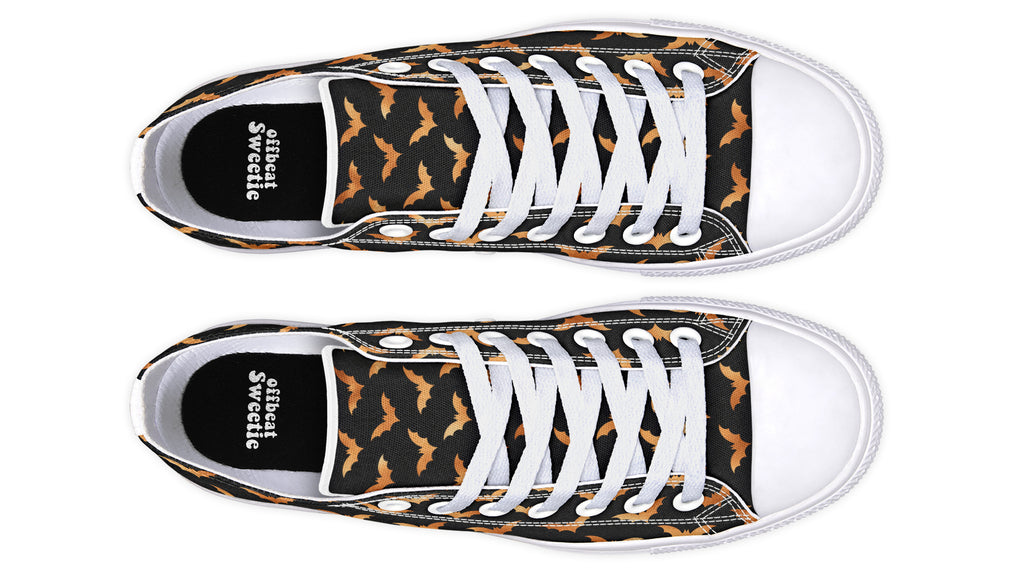 Halloween Bats Low Tops (Wide)