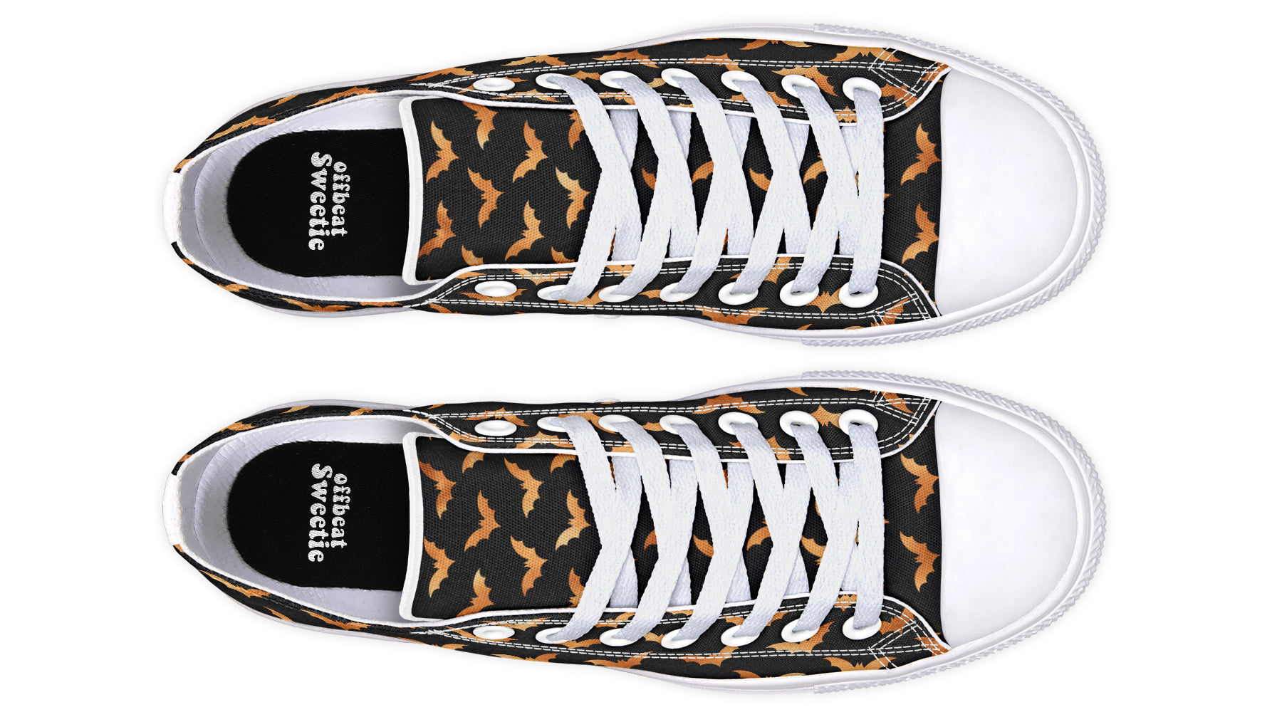 Halloween Bats Low Tops (Wide)