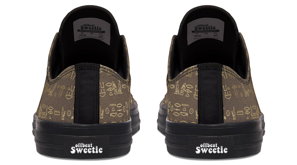Hieroglyphics Low Tops - Offbeat Sweetie