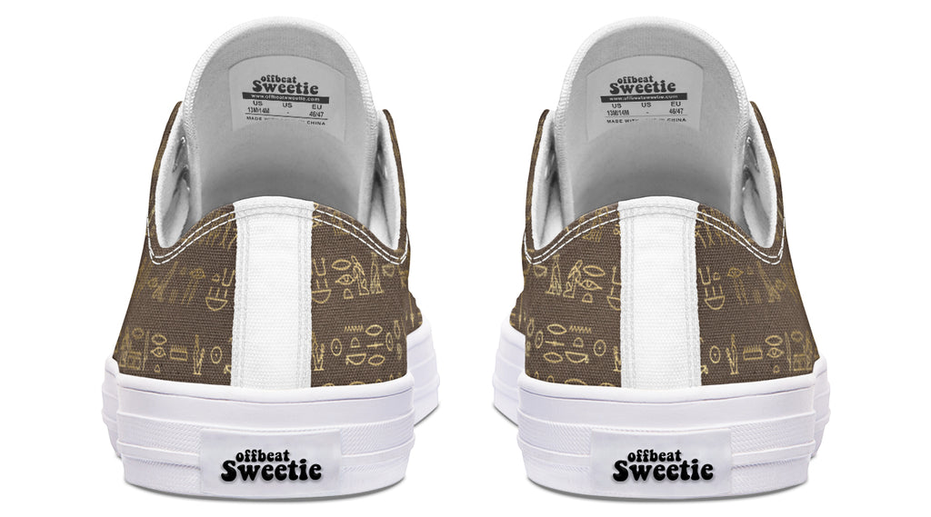 Hieroglyphics Low Tops - Offbeat Sweetie