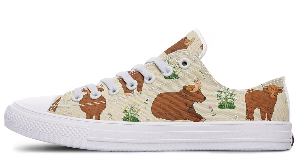 Highland Cows Low Tops (Wide)