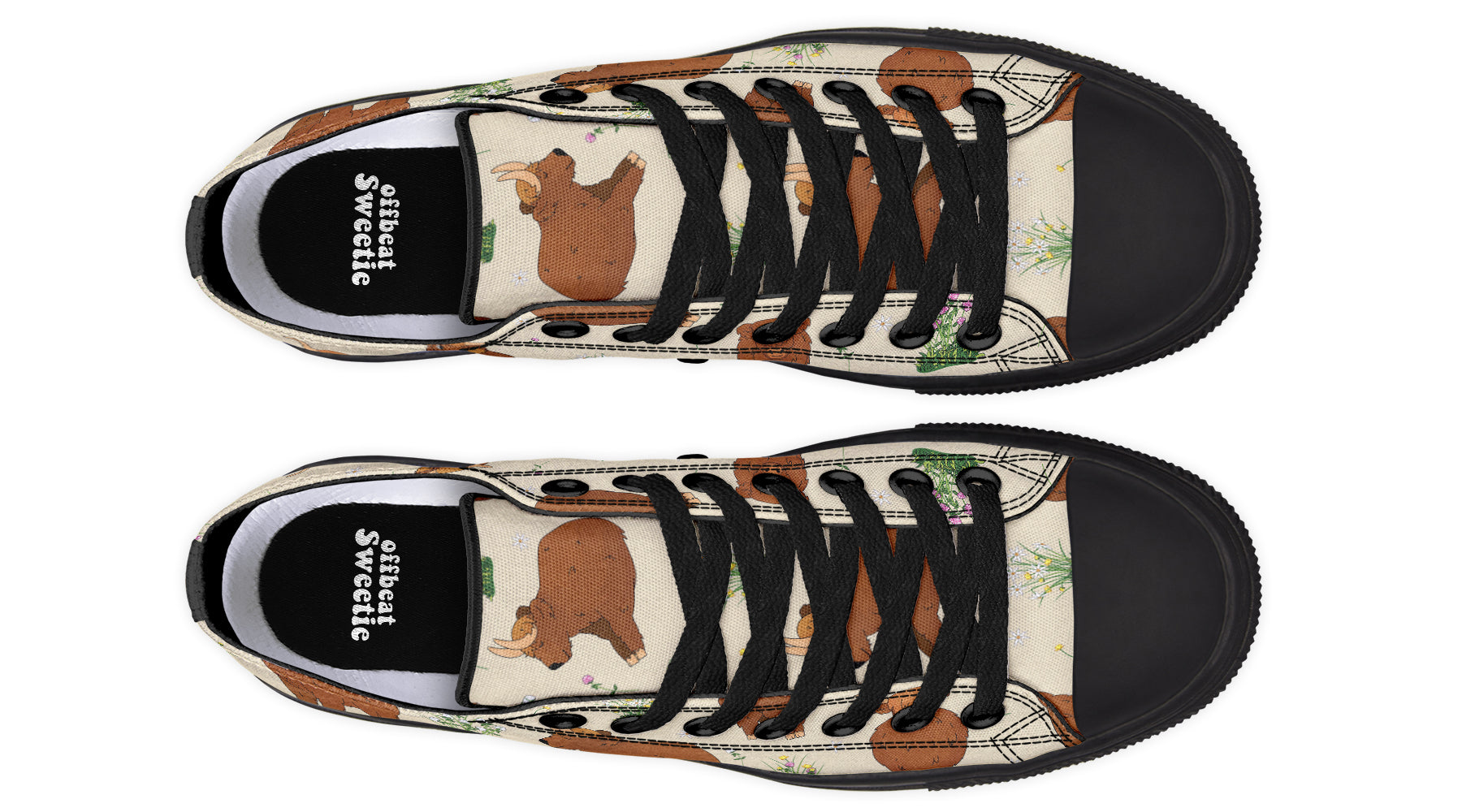 Highland Cows Low Tops (Wide)