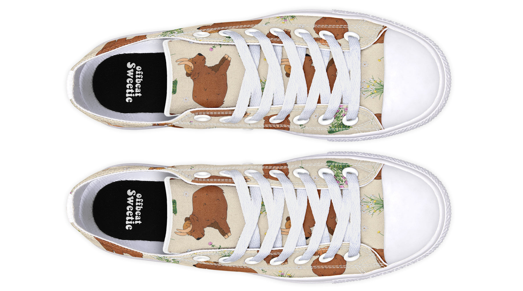 Highland Cows Low Tops (Wide)