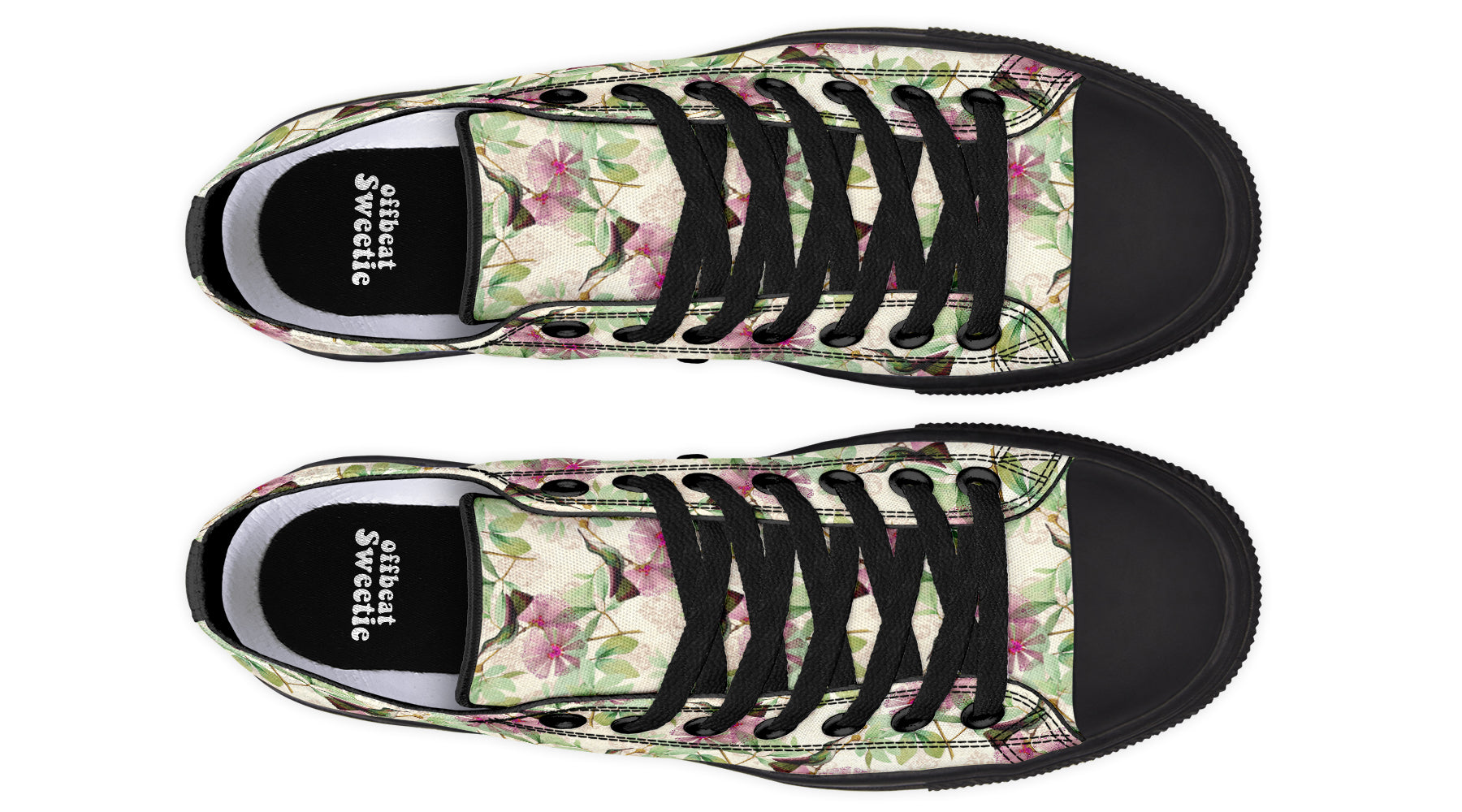 Hummingbirds Low Tops (Wide)
