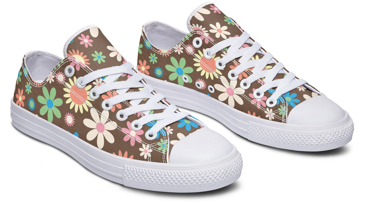Judy's Flowers Low Tops - Offbeat Sweetie