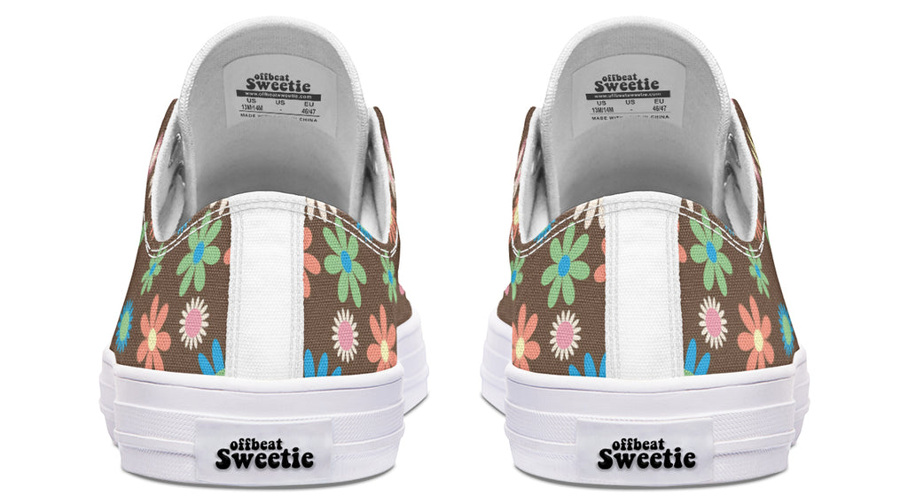 Judy's Flowers Low Tops - Offbeat Sweetie