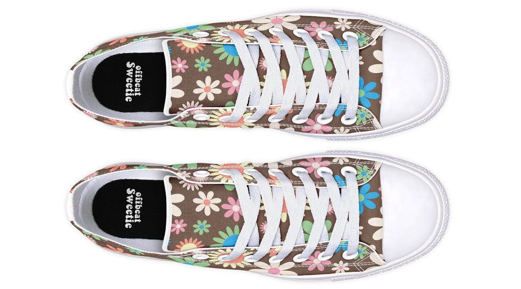 Judy's Flowers Low Tops - Offbeat Sweetie