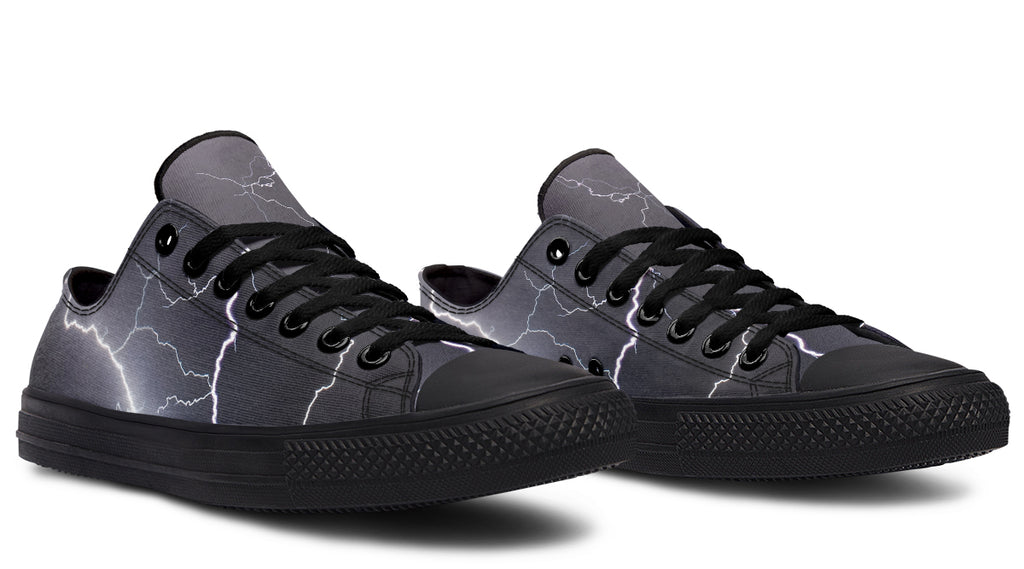 Lightning Crashes Low Tops - Offbeat Sweetie