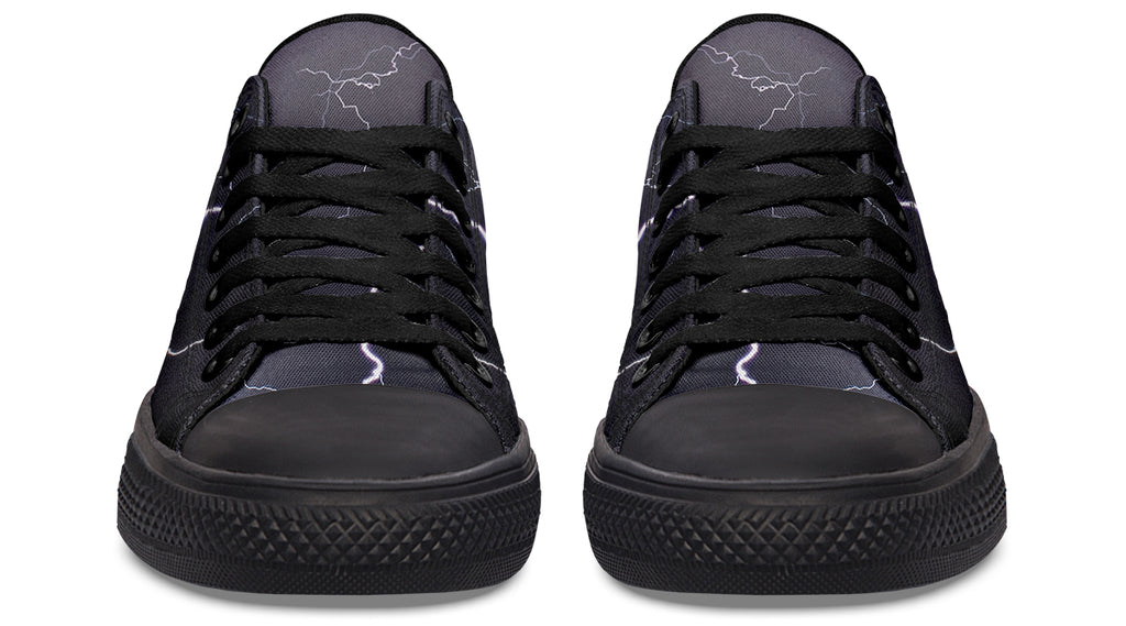 Lightning Crashes Low Tops - Offbeat Sweetie