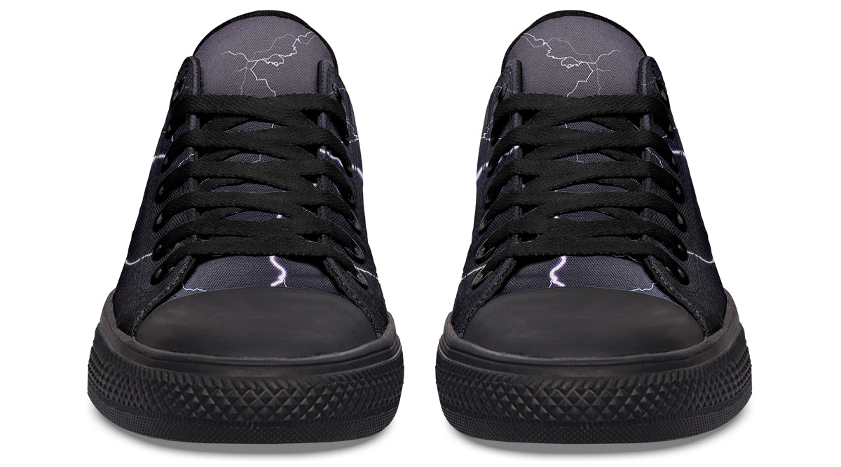 Lightning Crashes Low Tops - Offbeat Sweetie