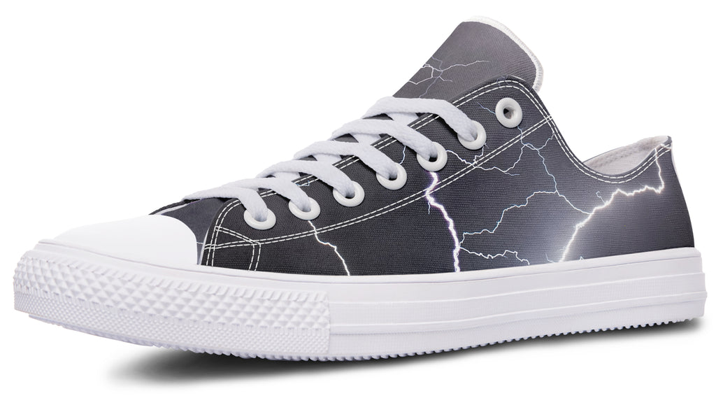 Lightning Crashes Low Tops - Offbeat Sweetie