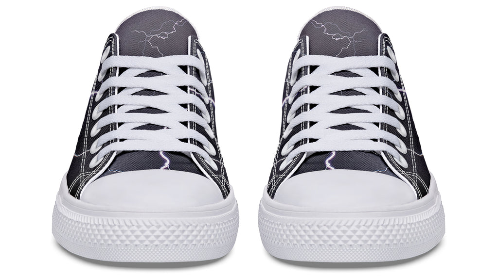 Lightning Crashes Low Tops - Offbeat Sweetie