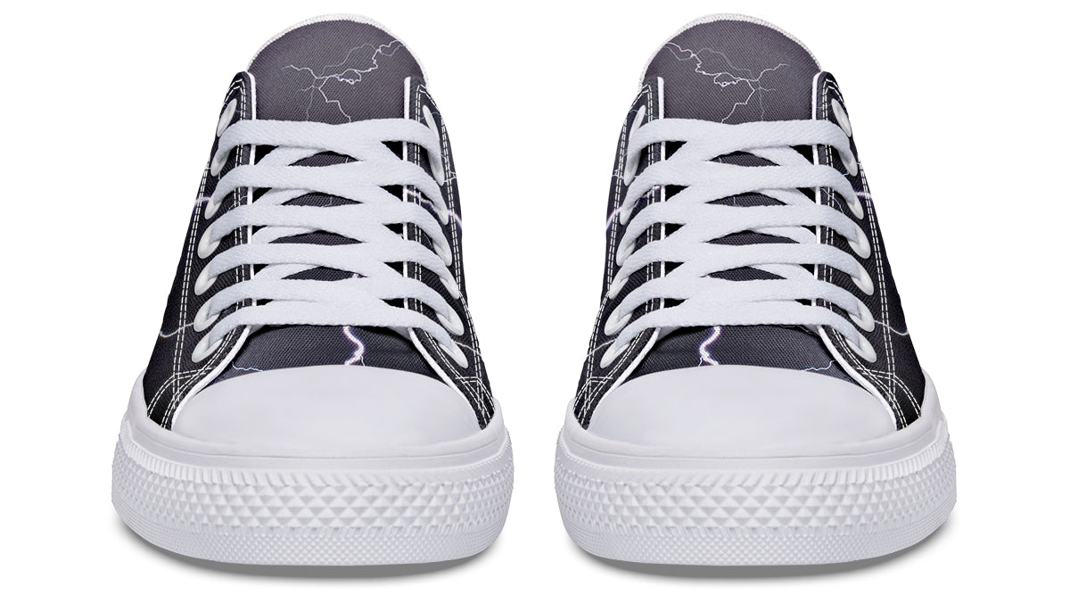 Lightning Crashes Low Tops - Offbeat Sweetie