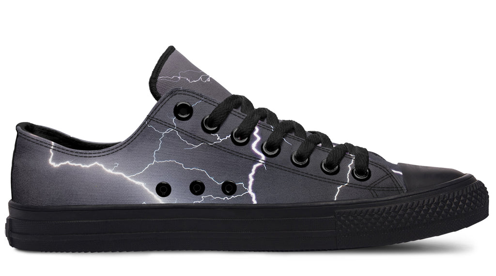 Lightning Crashes Low Tops - Offbeat Sweetie