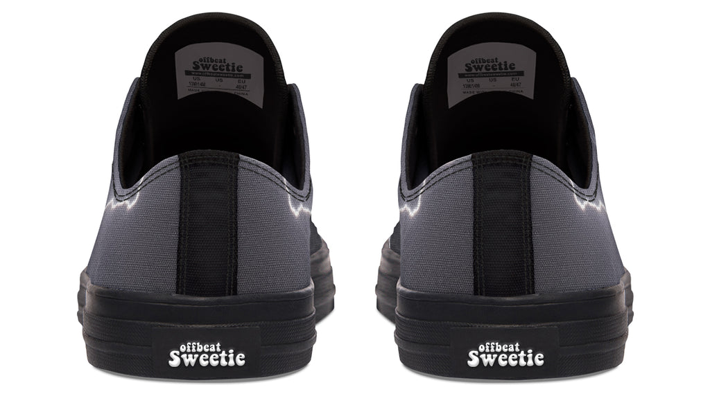 Lightning Crashes Low Tops - Offbeat Sweetie