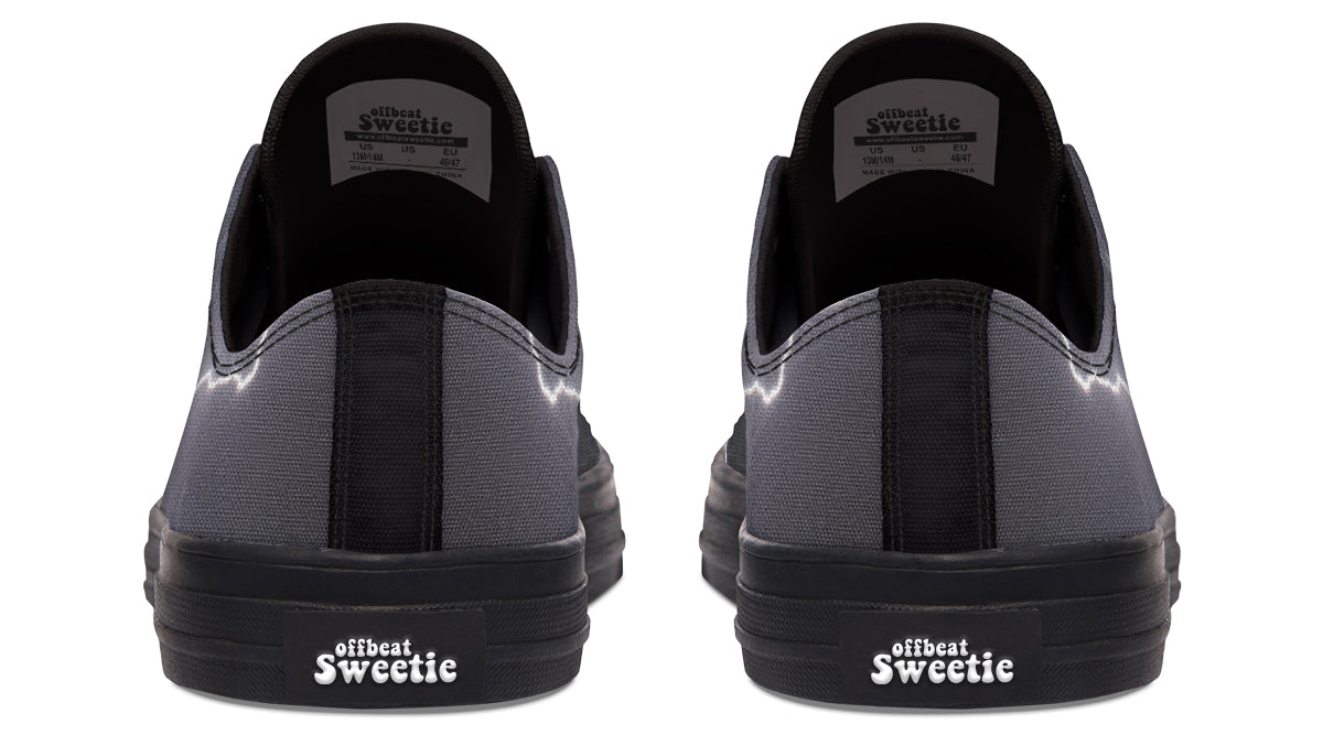 Lightning Crashes Low Tops - Offbeat Sweetie