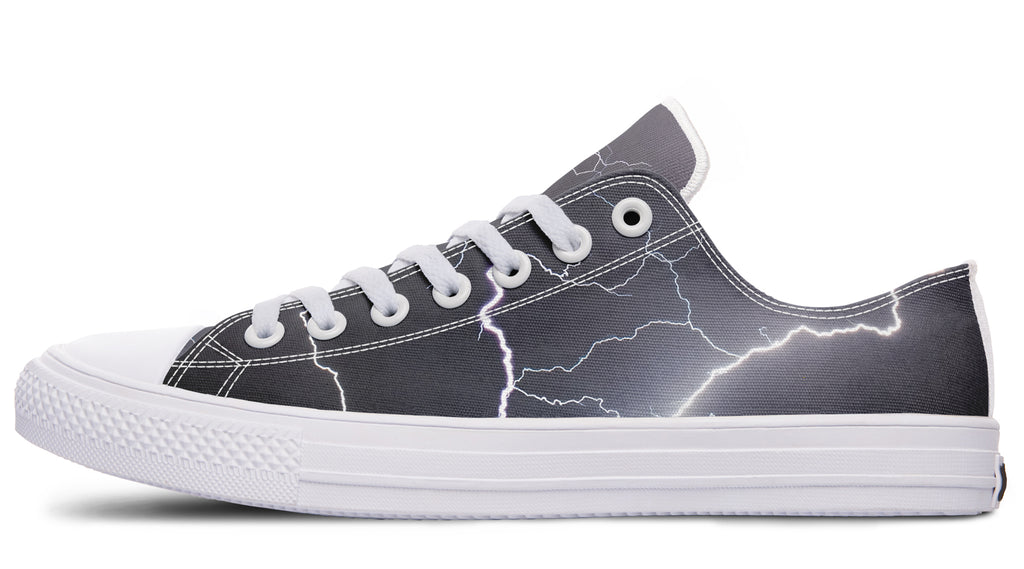 Lightning Crashes Low Tops - Offbeat Sweetie