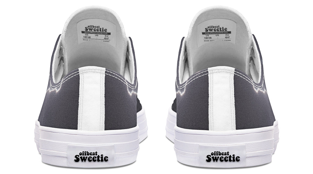 Lightning Crashes Low Tops - Offbeat Sweetie