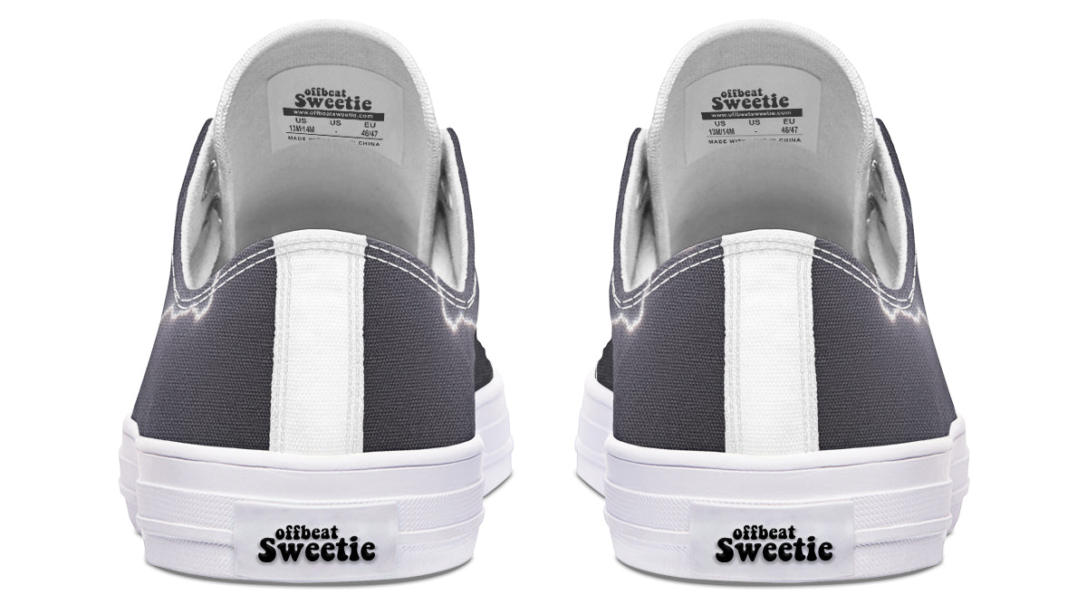 Lightning Crashes Low Tops - Offbeat Sweetie