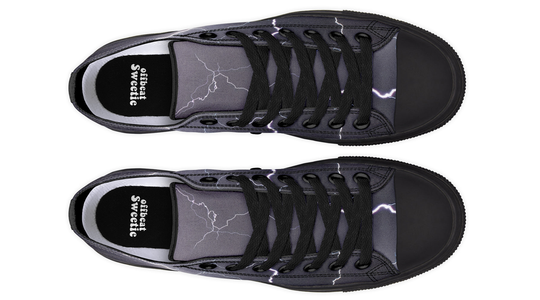 Lightning Crashes Low Tops (Wide)